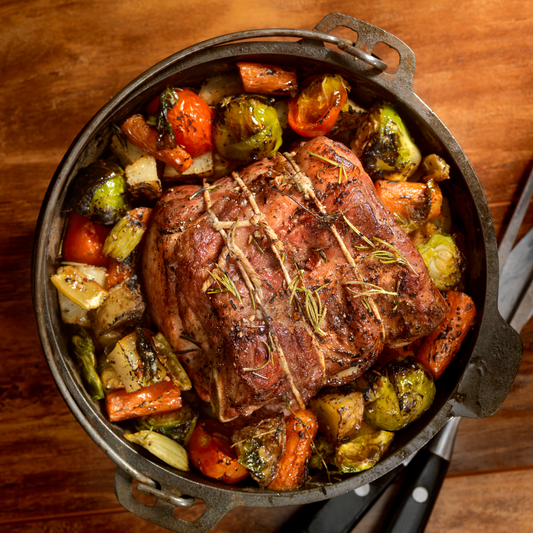 Pot Roast (with white rice and sautéed kale)