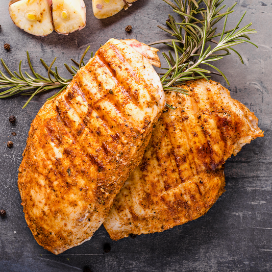 Grilled Chicken (with white rice and roasted veggies)